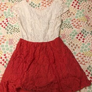 B. Darlin Lace Skater Girl’s Pink/White Dress Size 9/10